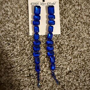Never-worn Royal Blue Earrings